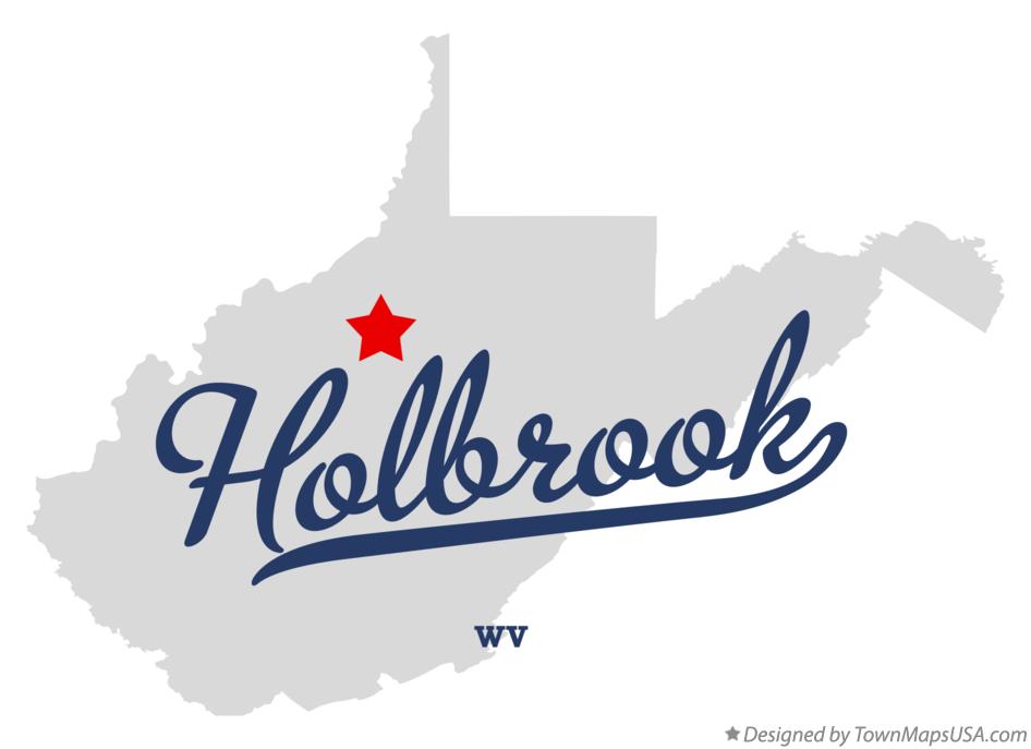 Map of Holbrook West Virginia WV