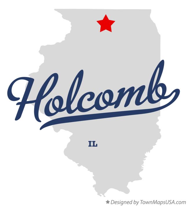 Map of Holcomb Illinois IL