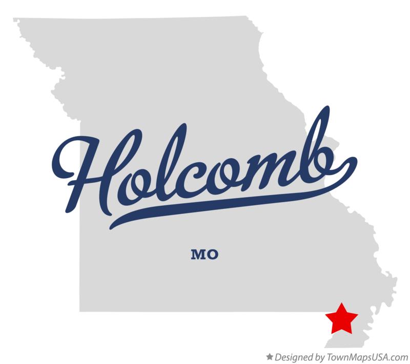 Map of Holcomb Missouri MO