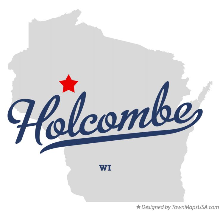 Map of Holcombe Wisconsin WI