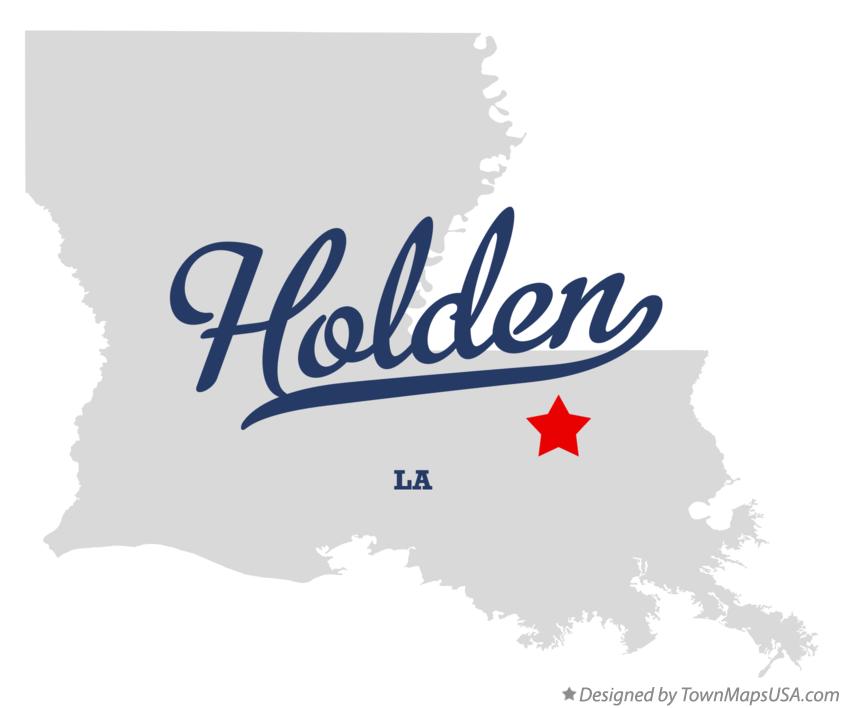 Map of Holden Louisiana LA