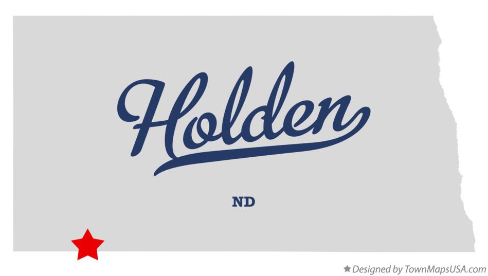 Map of Holden North Dakota ND