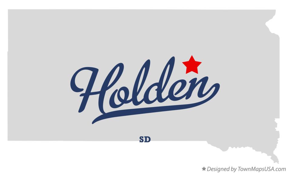 Map of Holden South Dakota SD