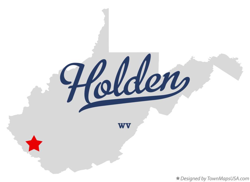 Map of Holden West Virginia WV