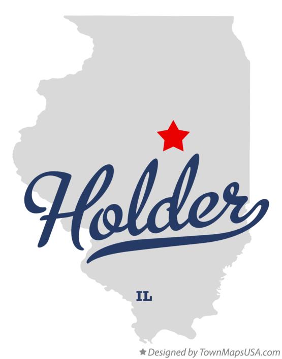 Map of Holder Illinois IL