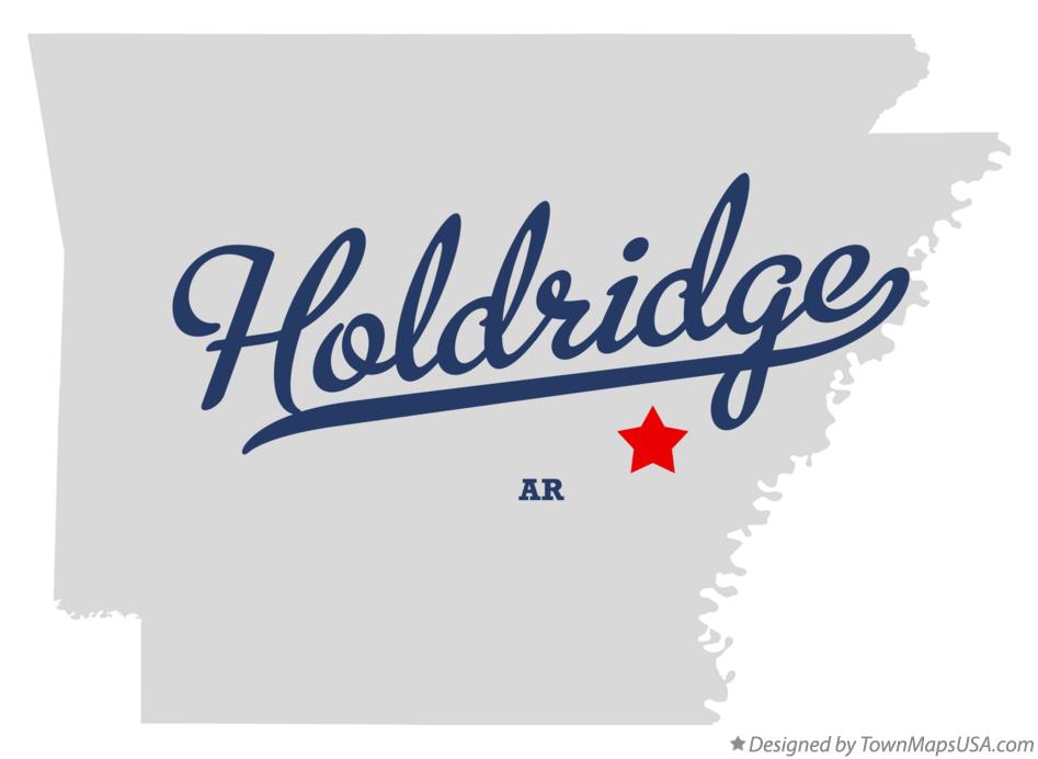 Map of Holdridge Arkansas AR