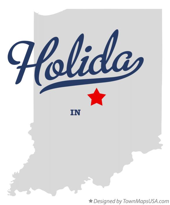 Map of Holida Indiana IN