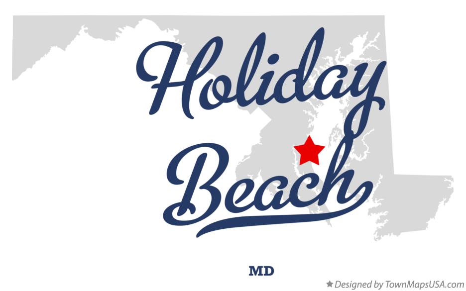 Map of Holiday Beach Maryland MD