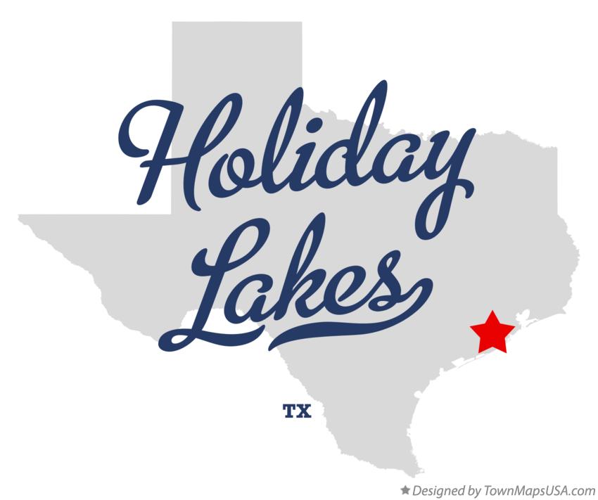 Map of Holiday Lakes Texas TX
