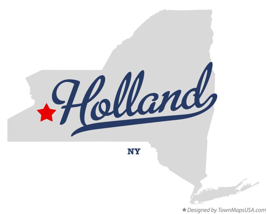 Map of Holland New York NY