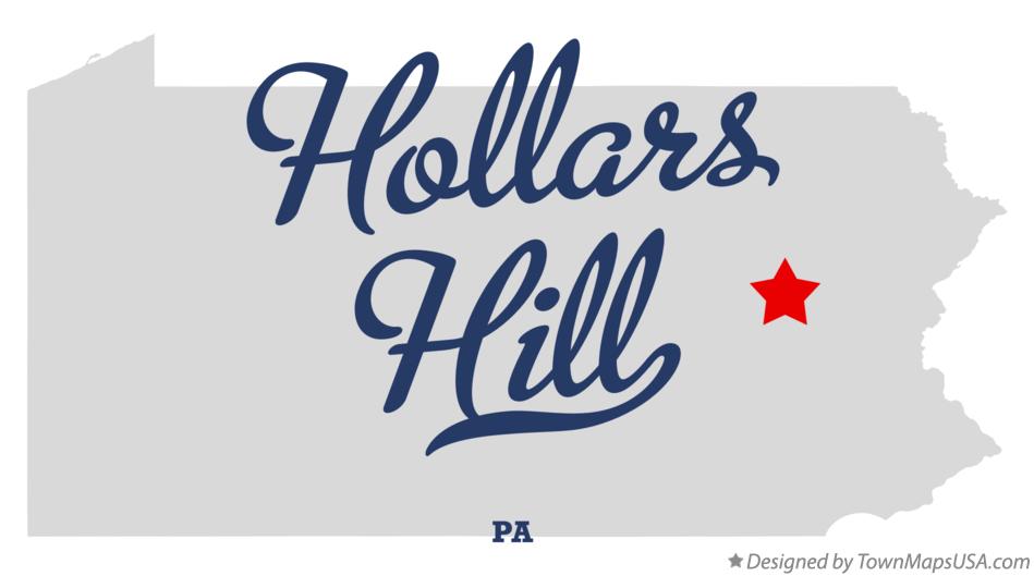 Map of Hollars Hill Pennsylvania PA
