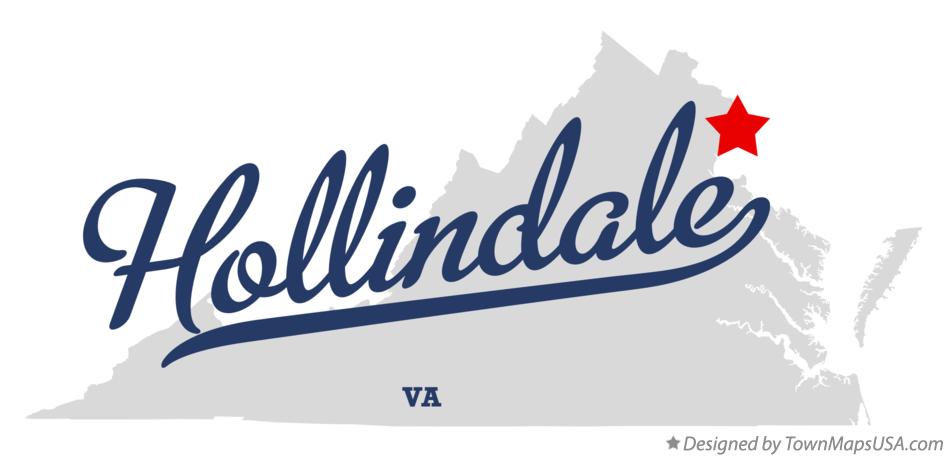 Map of Hollindale Virginia VA