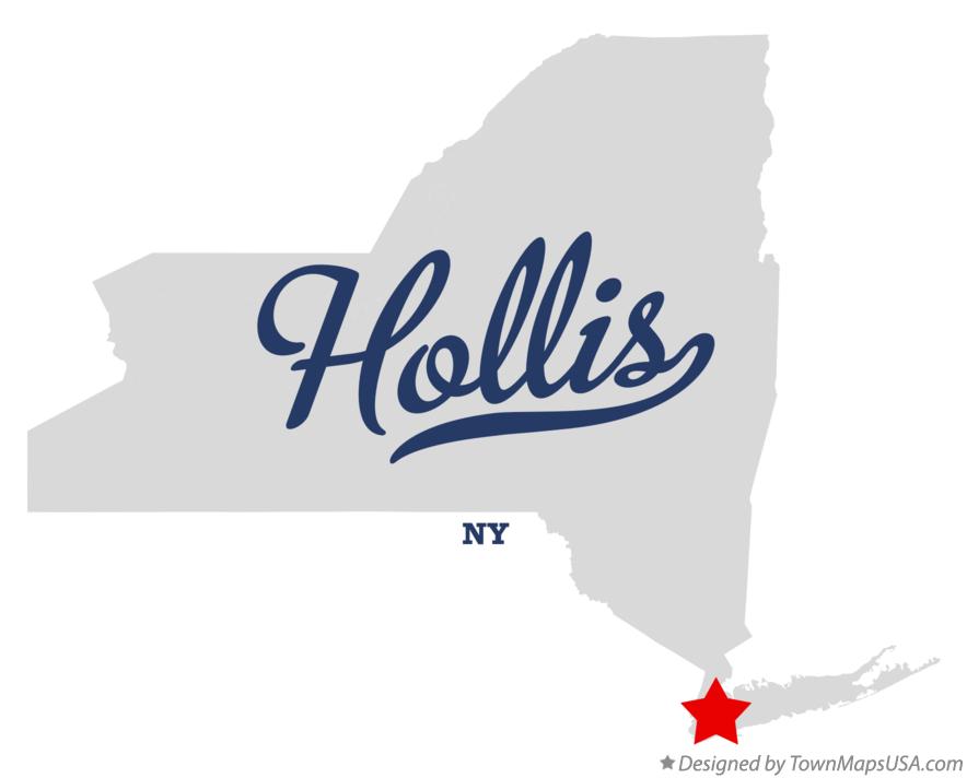 Map of Hollis New York NY