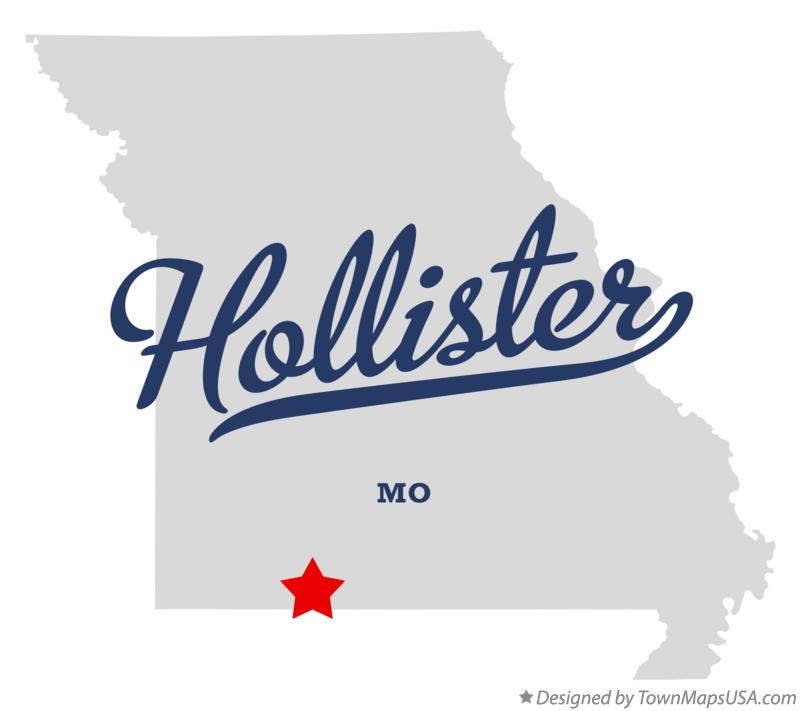 Map of Hollister Missouri MO