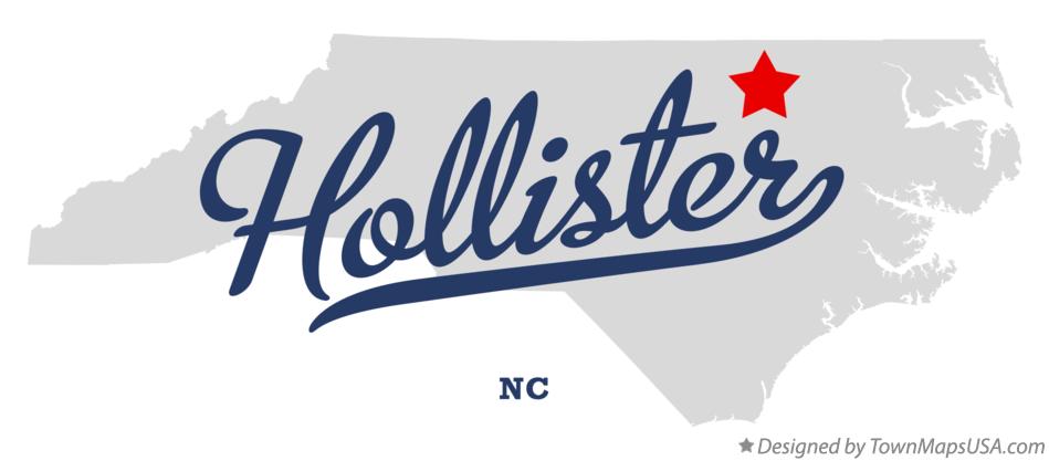 Map of Hollister North Carolina NC