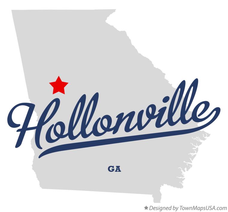 Map of Hollonville Georgia GA
