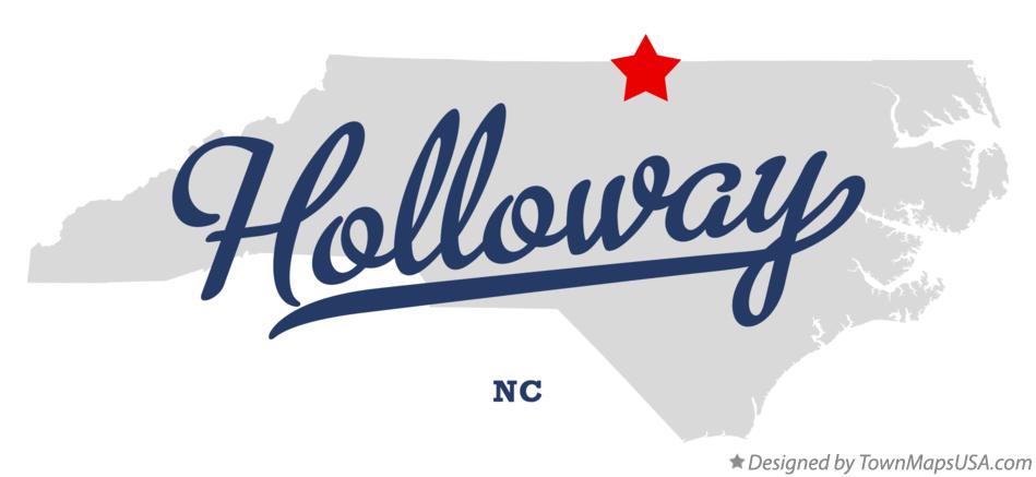 Map of Holloway North Carolina NC