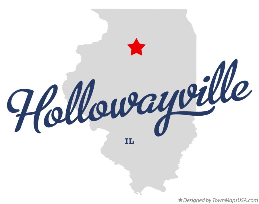 Map of Hollowayville Illinois IL