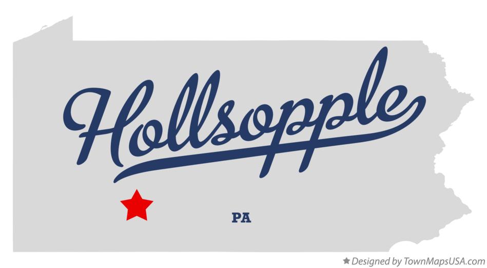 Map of Hollsopple Pennsylvania PA