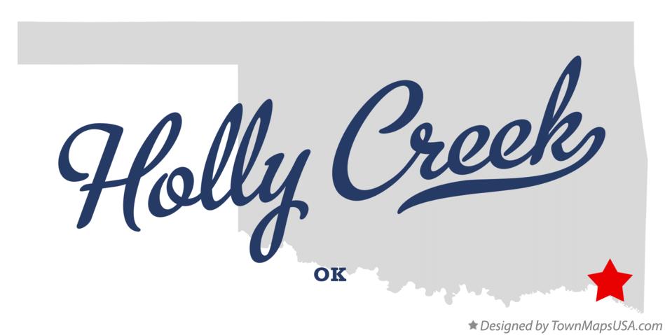 Map of Holly Creek Oklahoma OK
