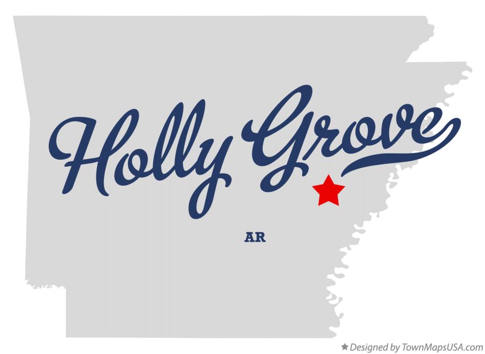 Map of Holly Grove Arkansas AR