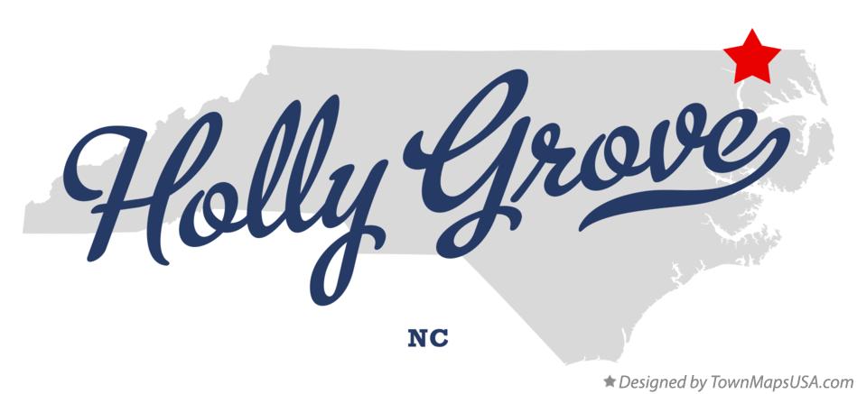 Map of Holly Grove North Carolina NC