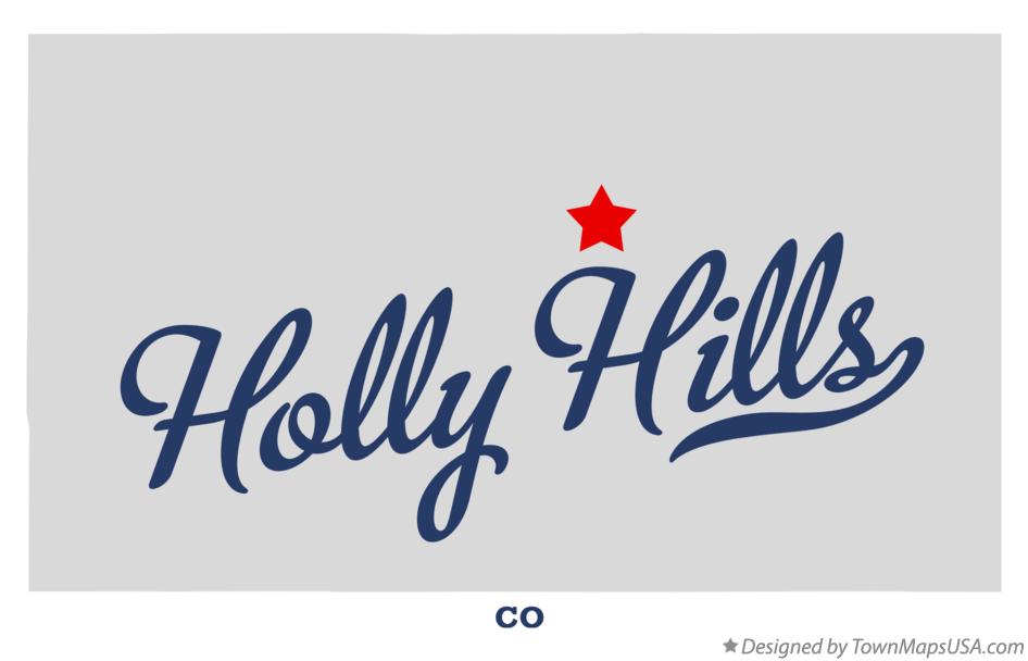 Map of Holly Hills Colorado CO