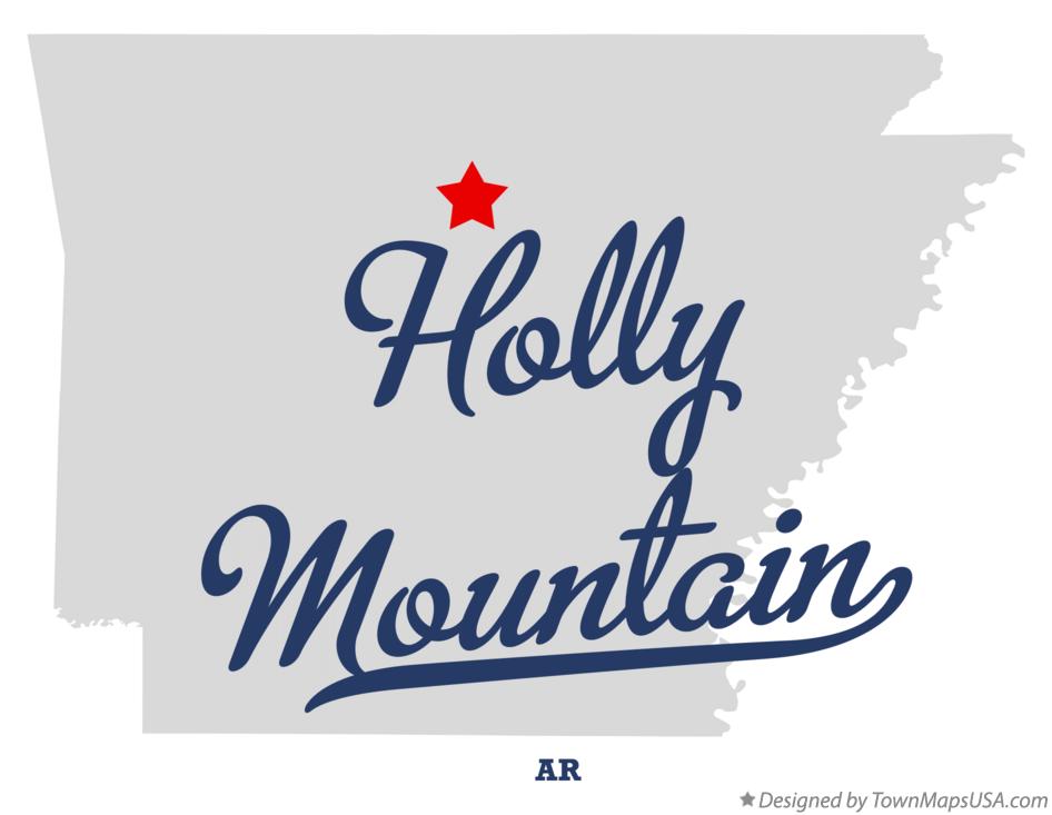 Map of Holly Mountain Arkansas AR