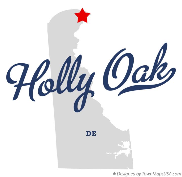 Map of Holly Oak Delaware DE
