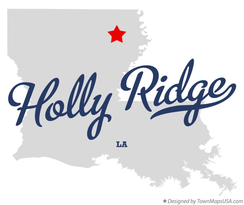 Map of Holly Ridge Louisiana LA