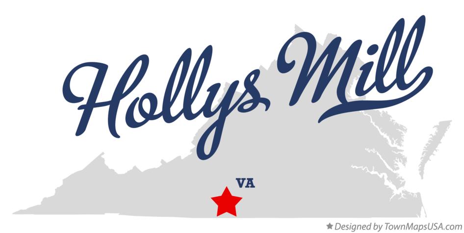 Map of Hollys Mill Virginia VA