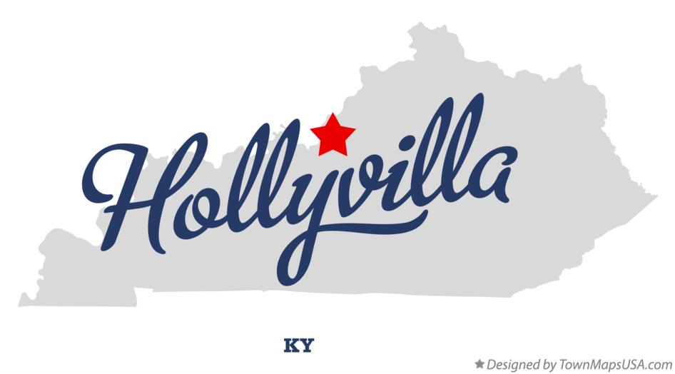 Map of Hollyvilla Kentucky KY