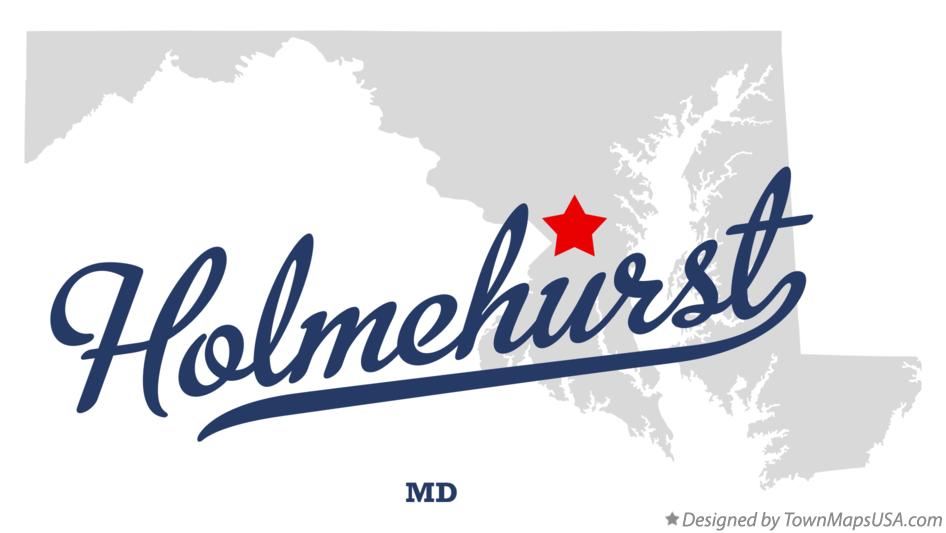 Map of Holmehurst Maryland MD