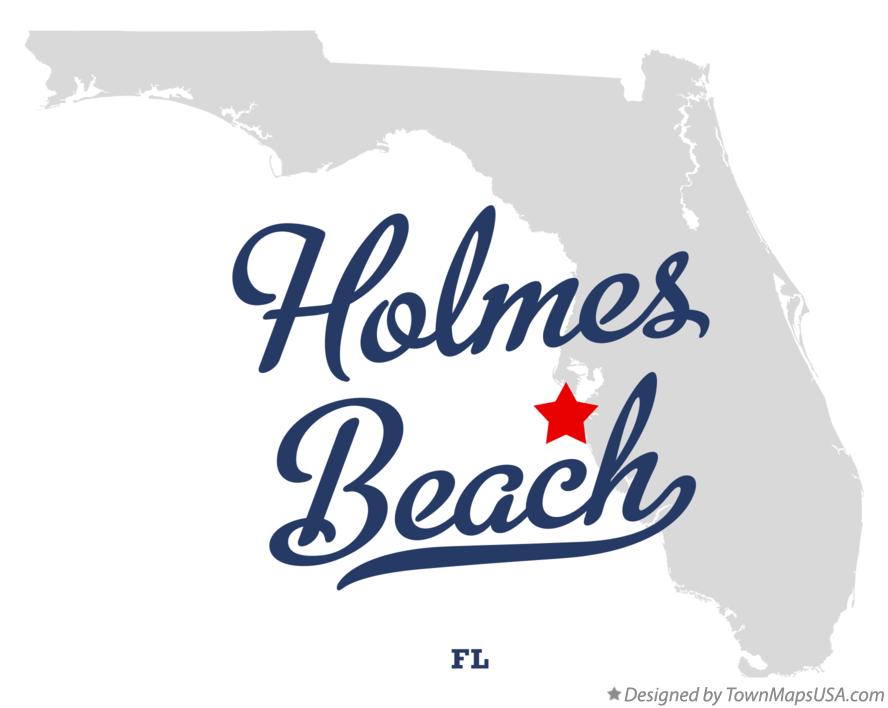 Map of Holmes Beach Florida FL