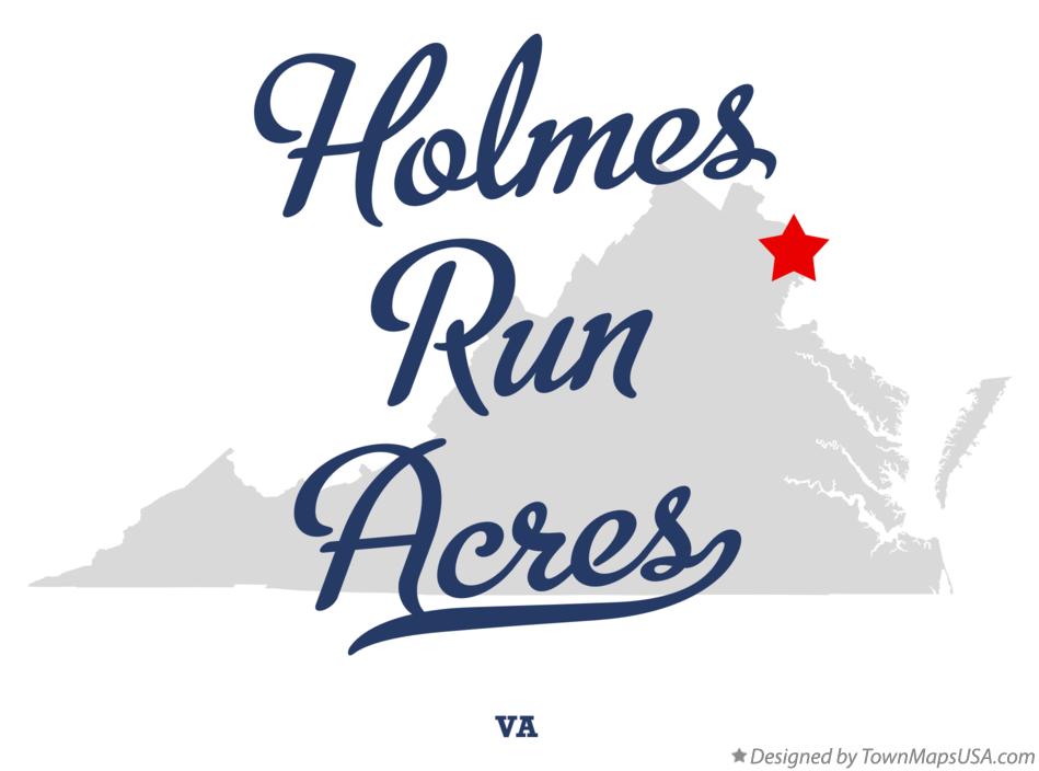 Map of Holmes Run Acres Virginia VA