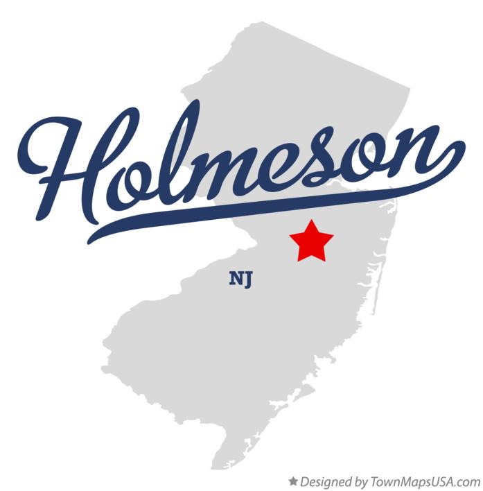 Map of Holmeson New Jersey NJ