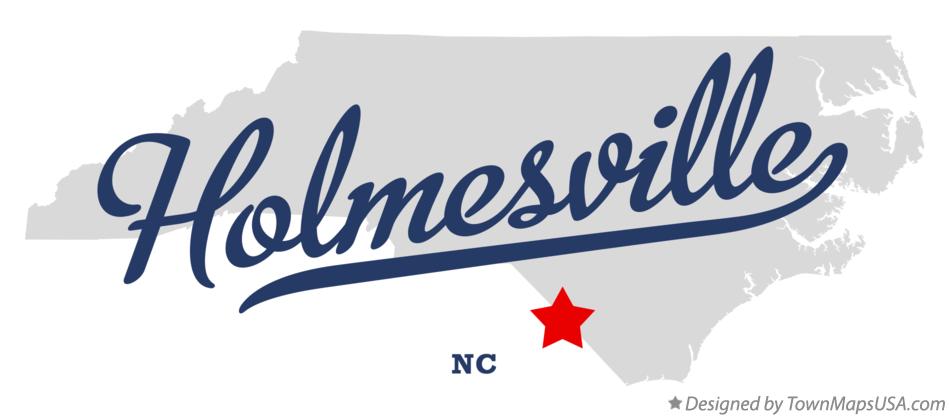 Map of Holmesville North Carolina NC