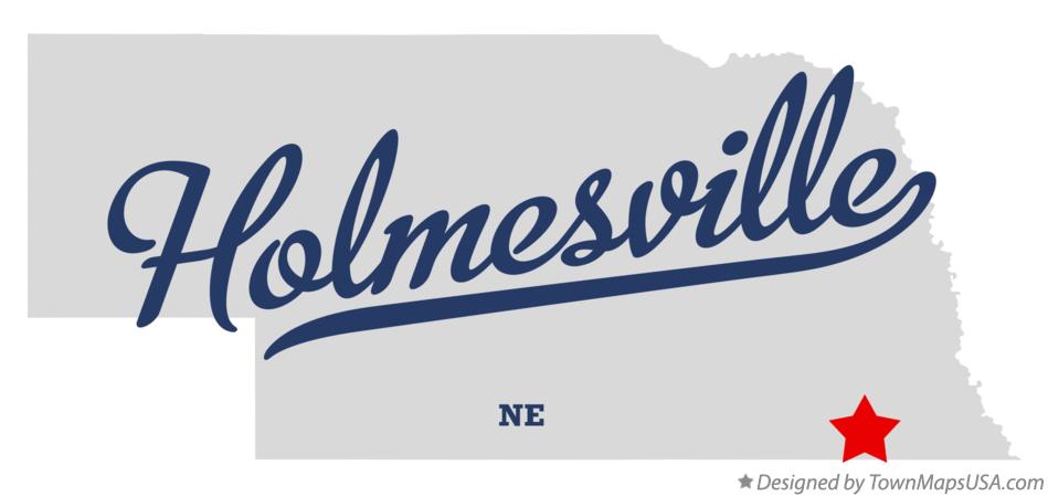 Map of Holmesville Nebraska NE