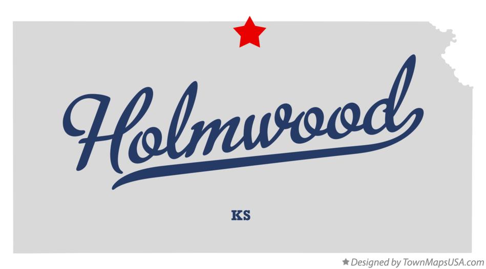 Map of Holmwood Kansas KS