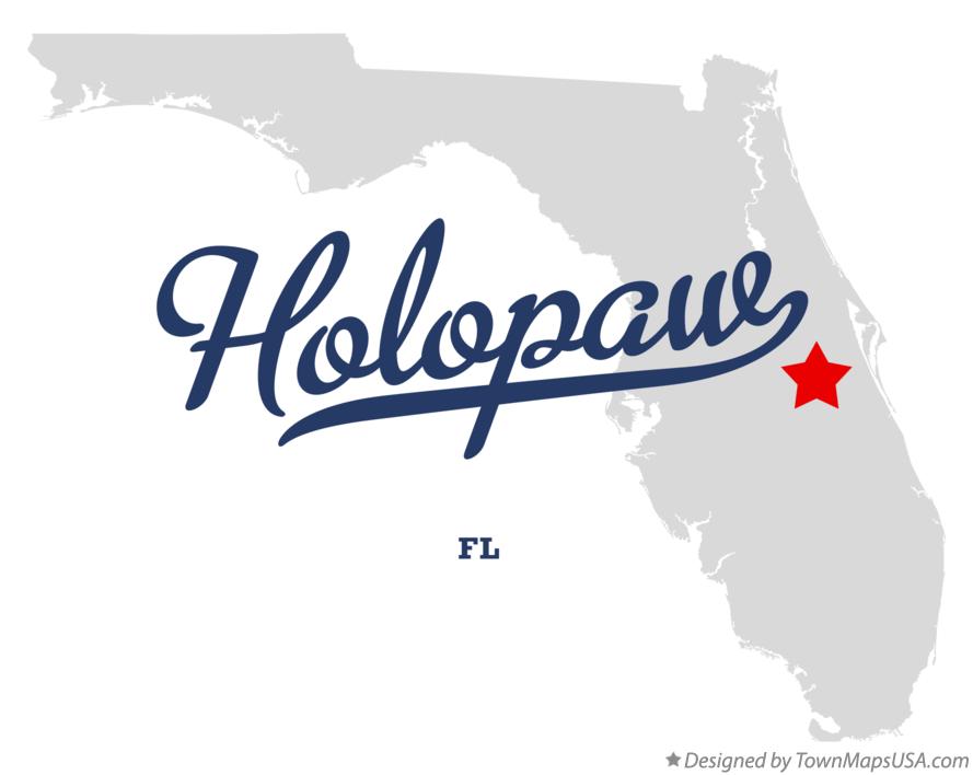 Map of Holopaw Florida FL