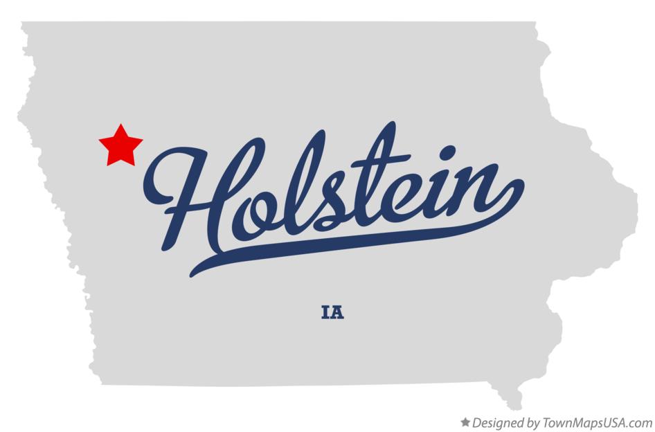 Map of Holstein Iowa IA