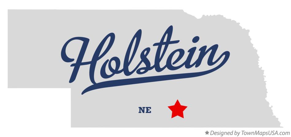 Map of Holstein Nebraska NE