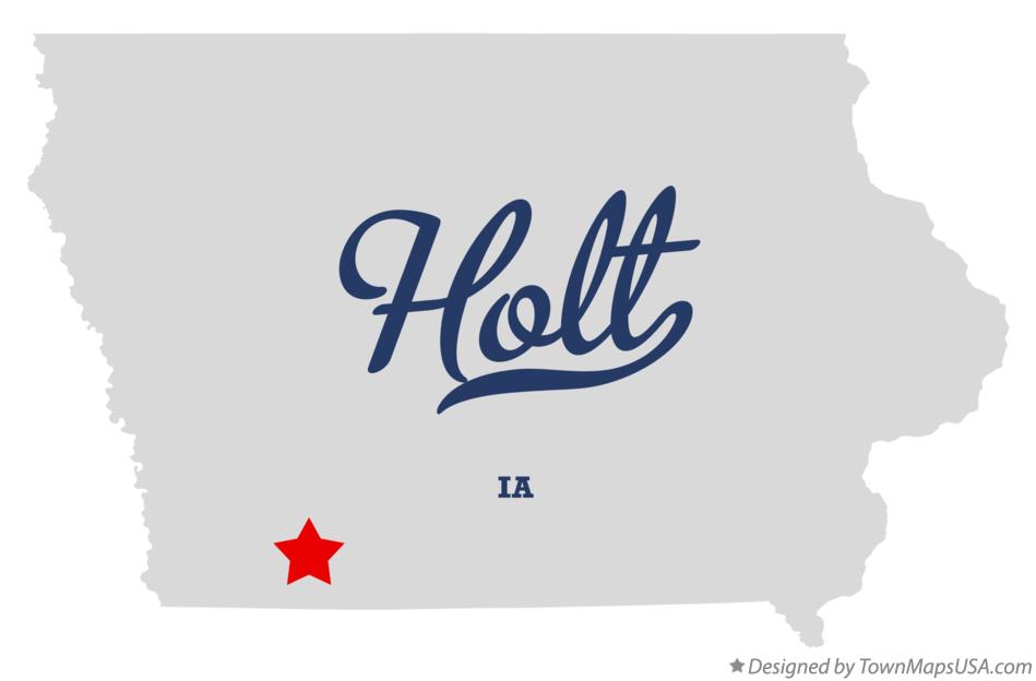 Map of Holt Iowa IA