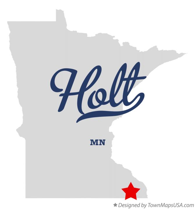 Map of Holt Minnesota MN
