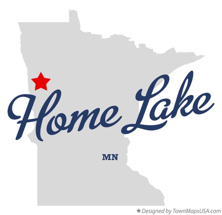Map of Home Lake Minnesota MN