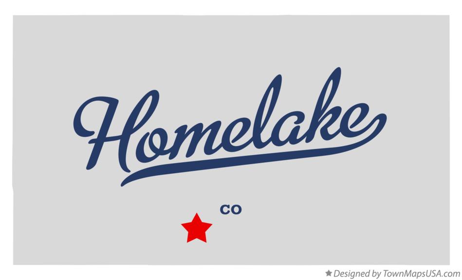 Map of Homelake Colorado CO
