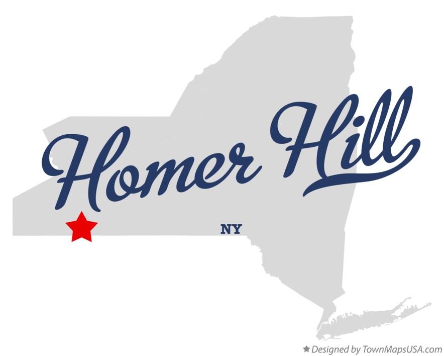 Map of Homer Hill New York NY