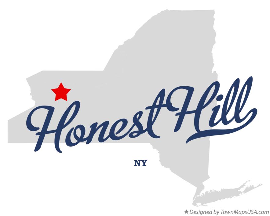 Map of Honest Hill New York NY