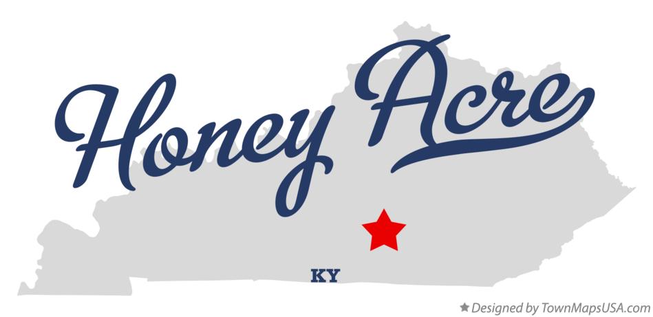 Map of Honey Acre Kentucky KY
