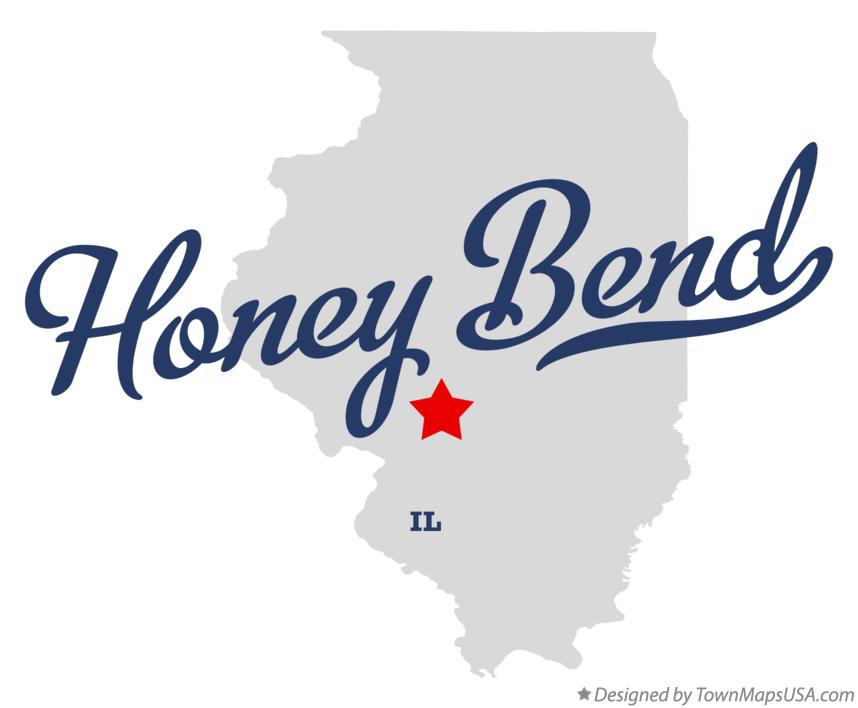 Map of Honey Bend Illinois IL